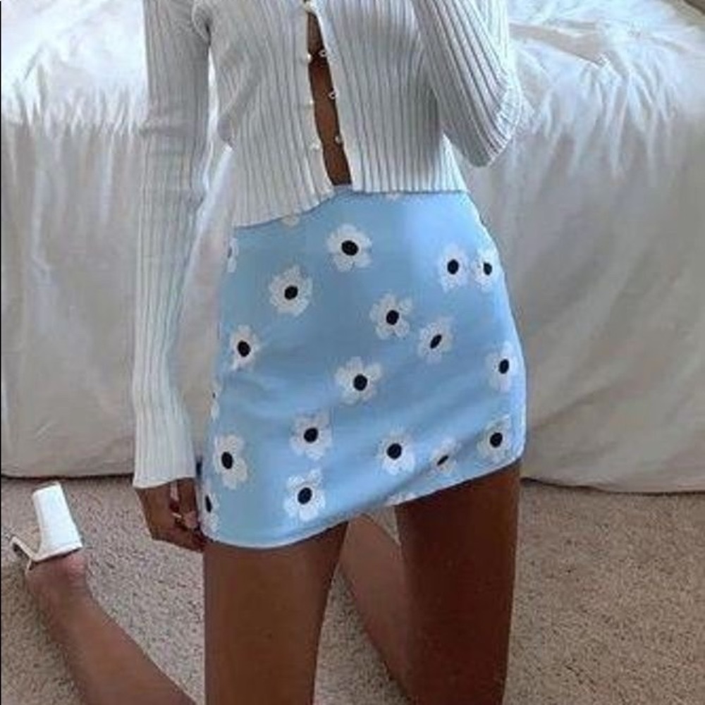 Princess Polly Shelly mini skirt blue